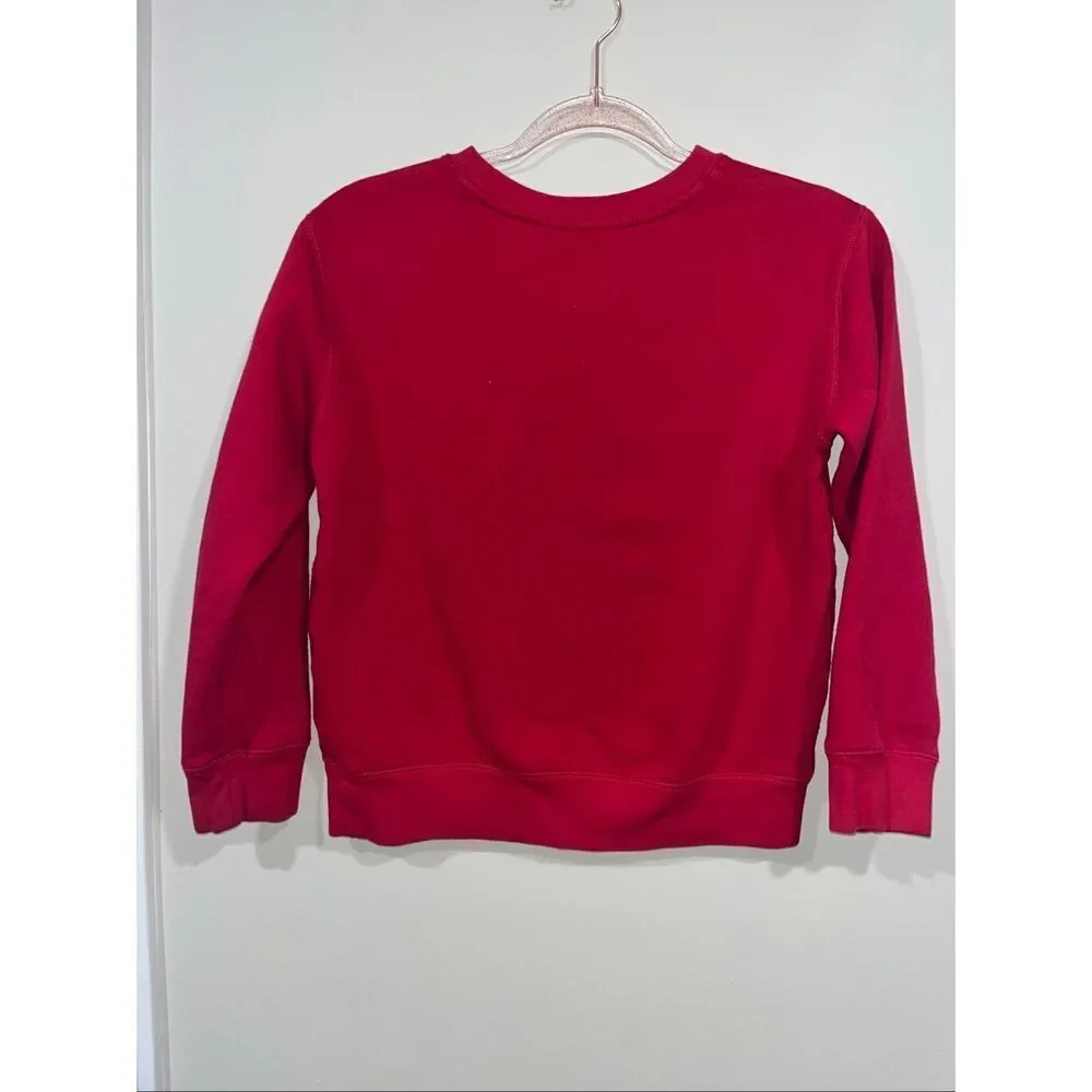 Polo Ralph Lauren Polo Bear Christmas Crewneck Red Kids M 10-12
